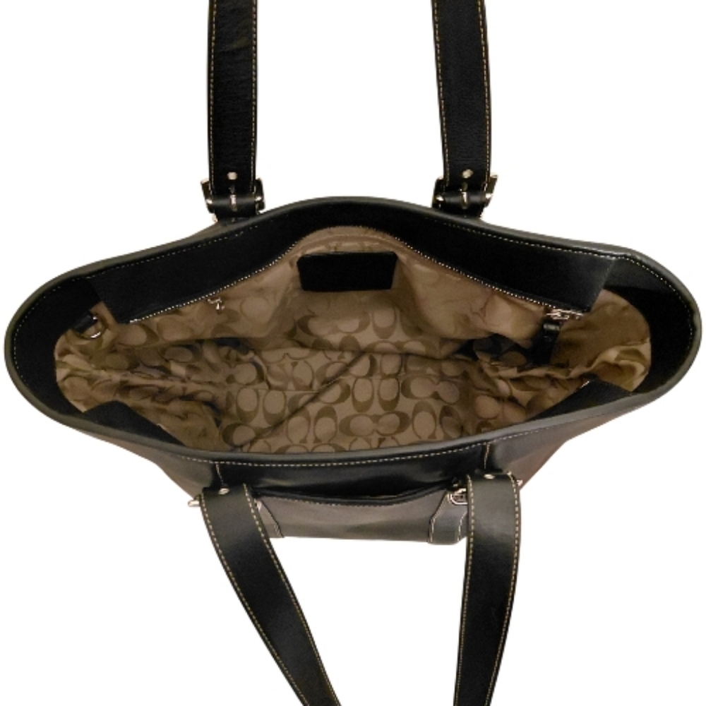 Coach Vintage Hampton Black Large Tote Bag - Picture 11 of 14